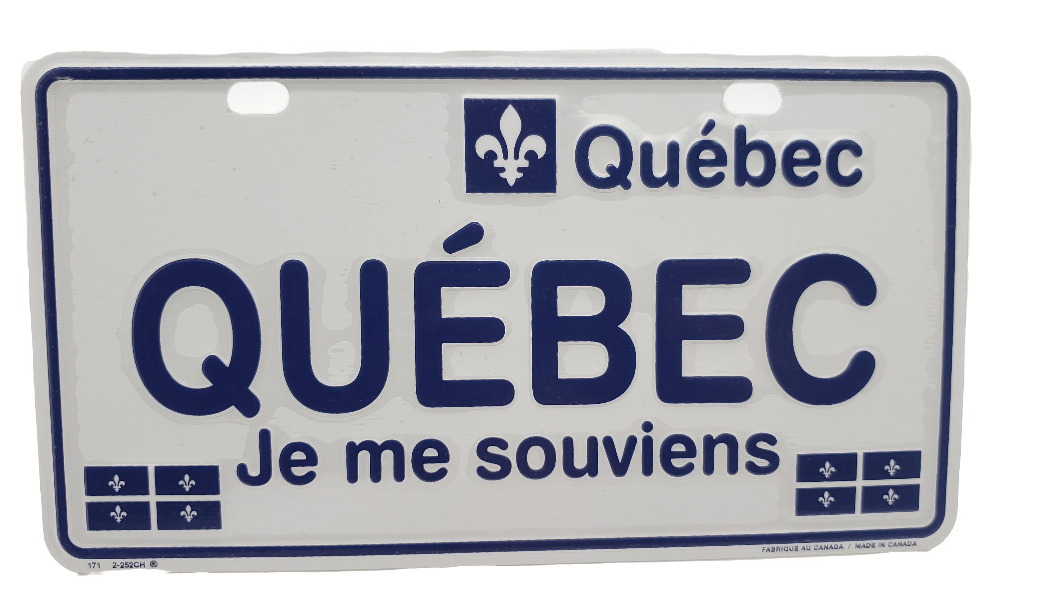 Quebec Canada License Plate JE ME SOUVIENS (RANDOM PLATE #)