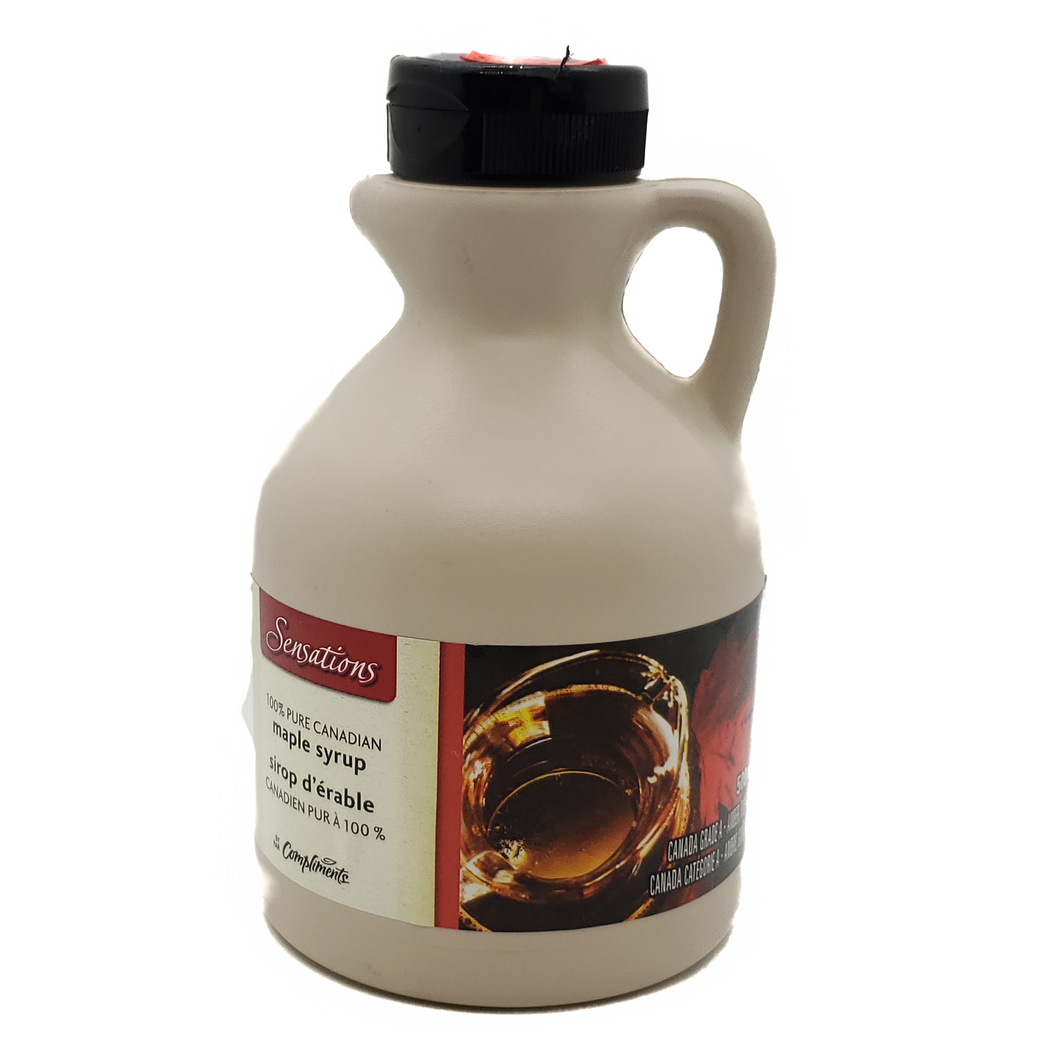 Sensations Pure Maple Syrup Canada Grade A Amber 500ml Jug