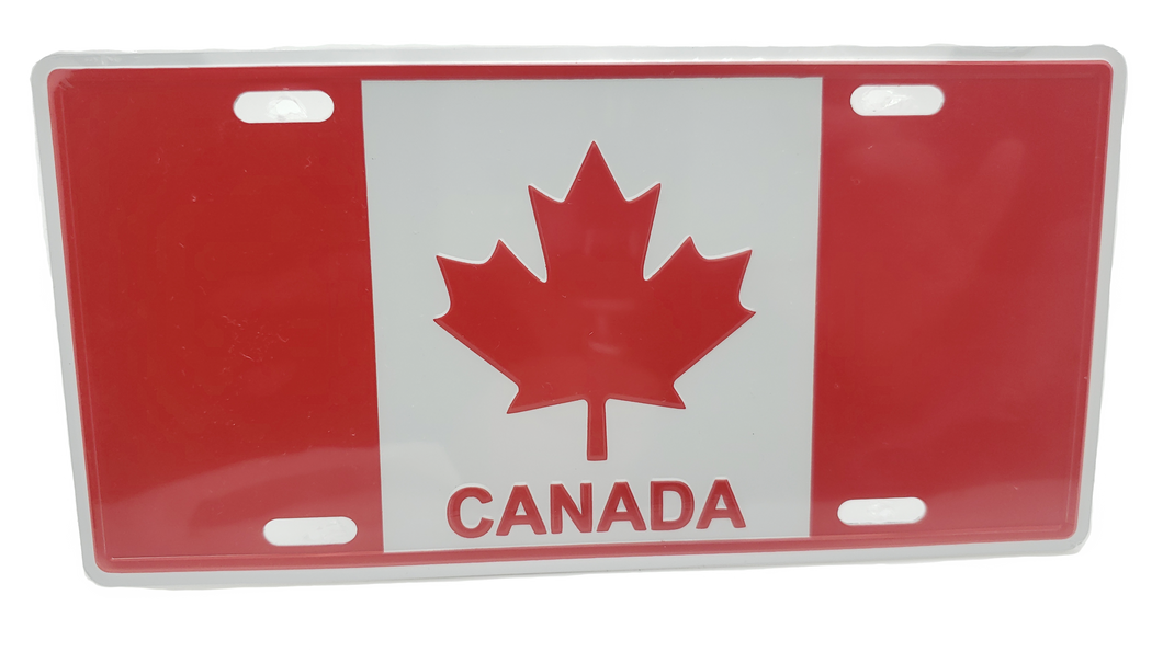 License Plate Canada Flag