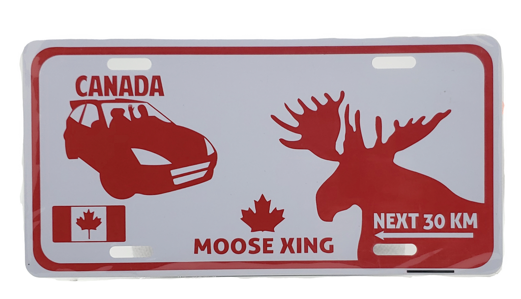 License Plate Canada Moose xing