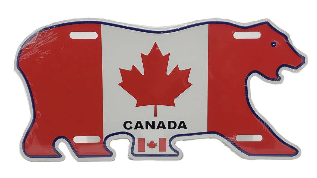 License Plate Canada Bear style