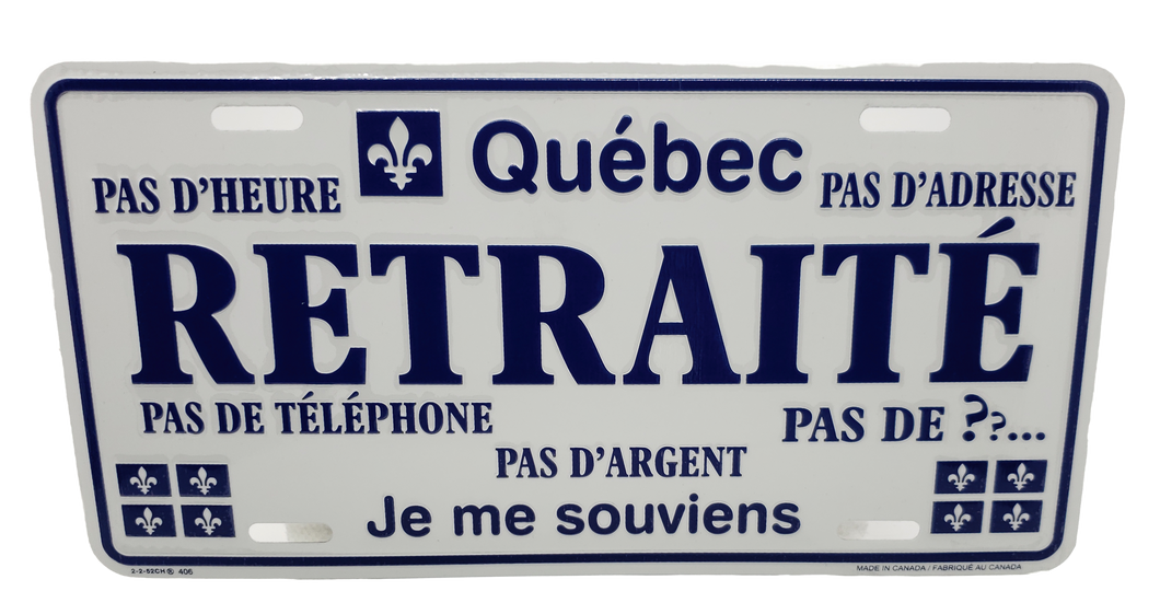 License Quebec RETRAITE