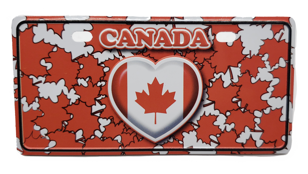 Magnet Canada Heart License Plate