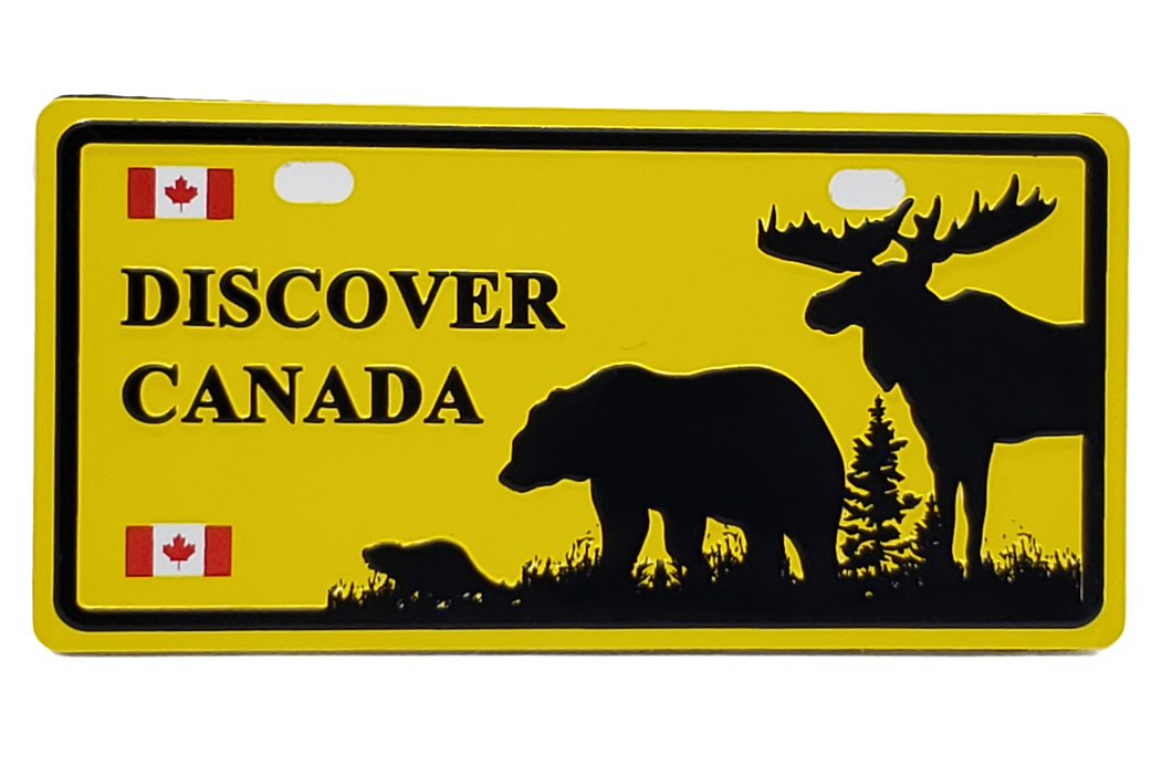 Magnet DISCOVER CANADA  License Plate