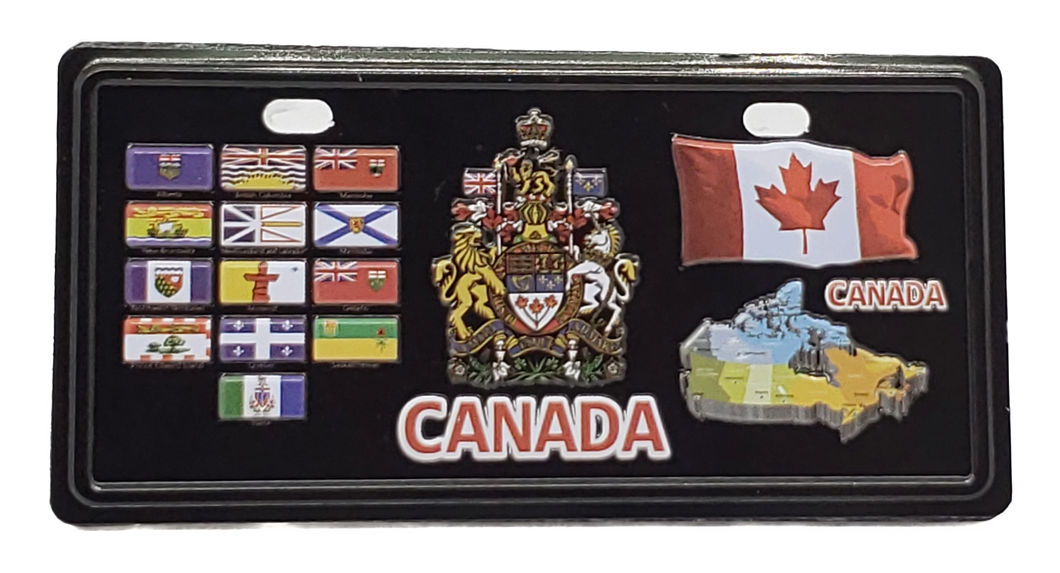 Magnet  CANADA ALL PROVINCES  License Plate