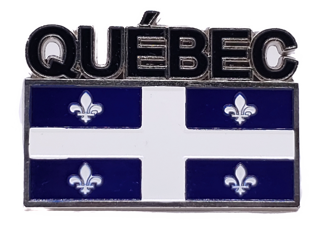Magnet  QUEBEC 4 FLOWERS+QUEBEC
