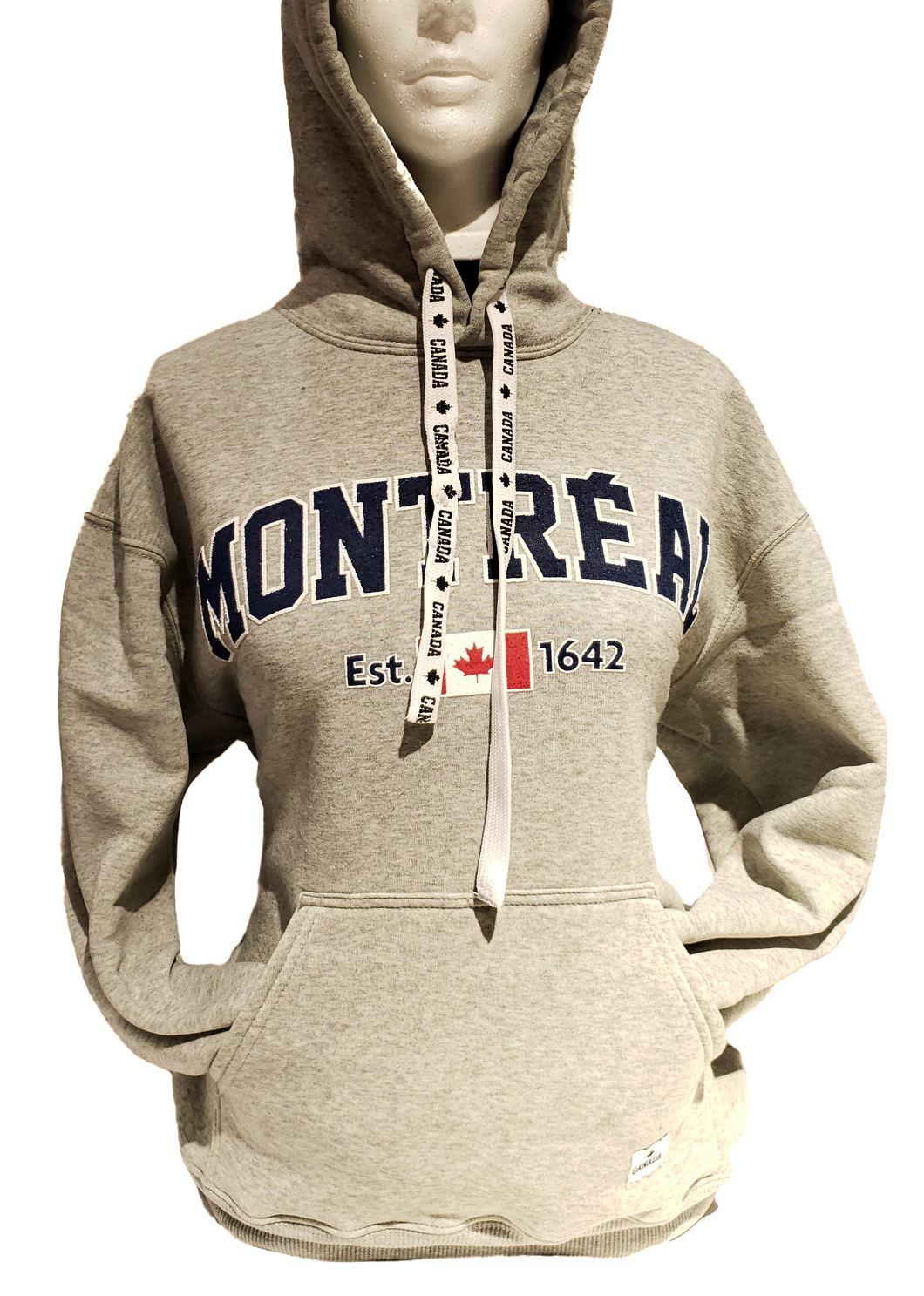 Hoodie montreal greyf-adult/unisex