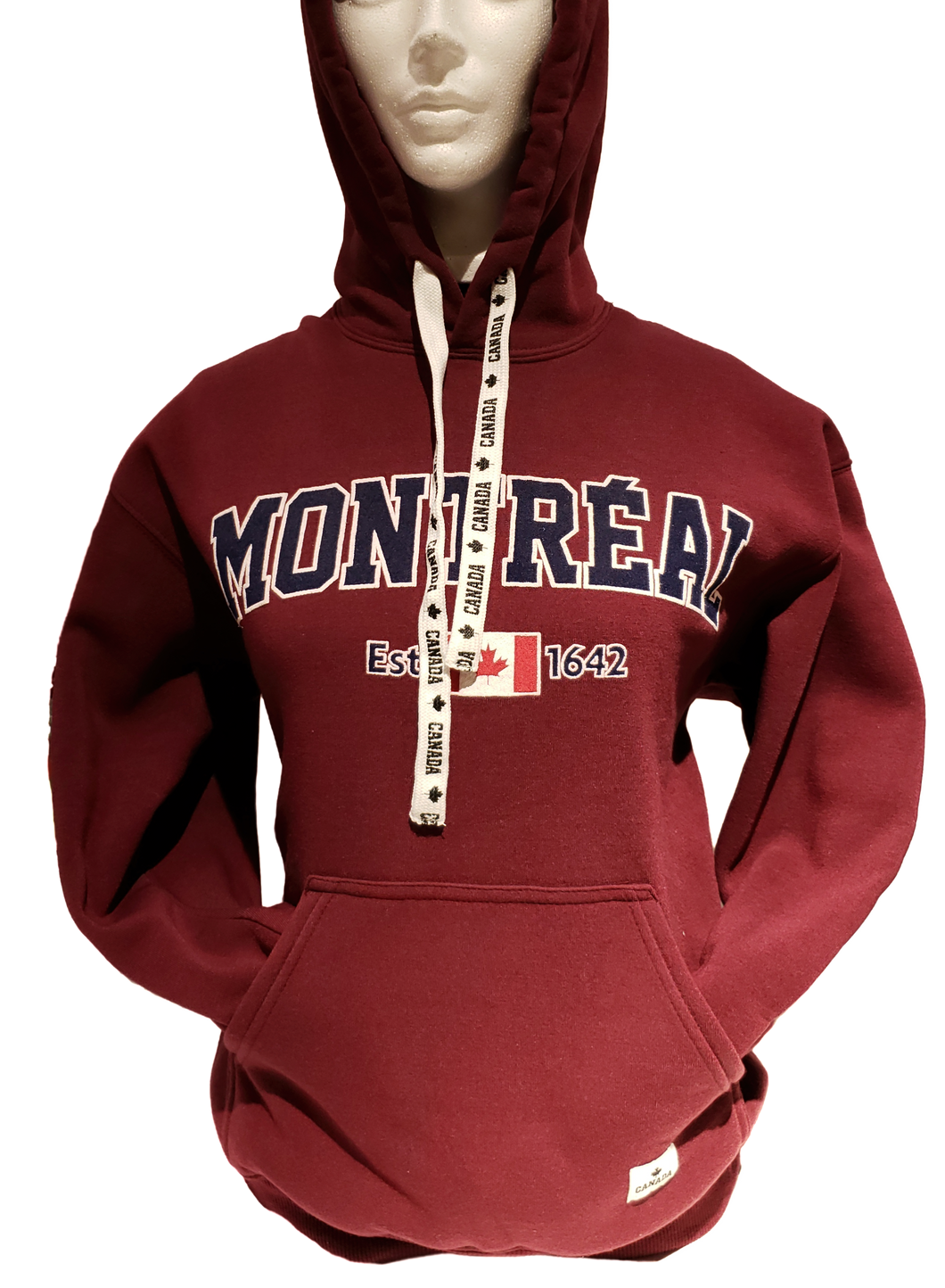 Hoodie montreal maron-adult/unisex