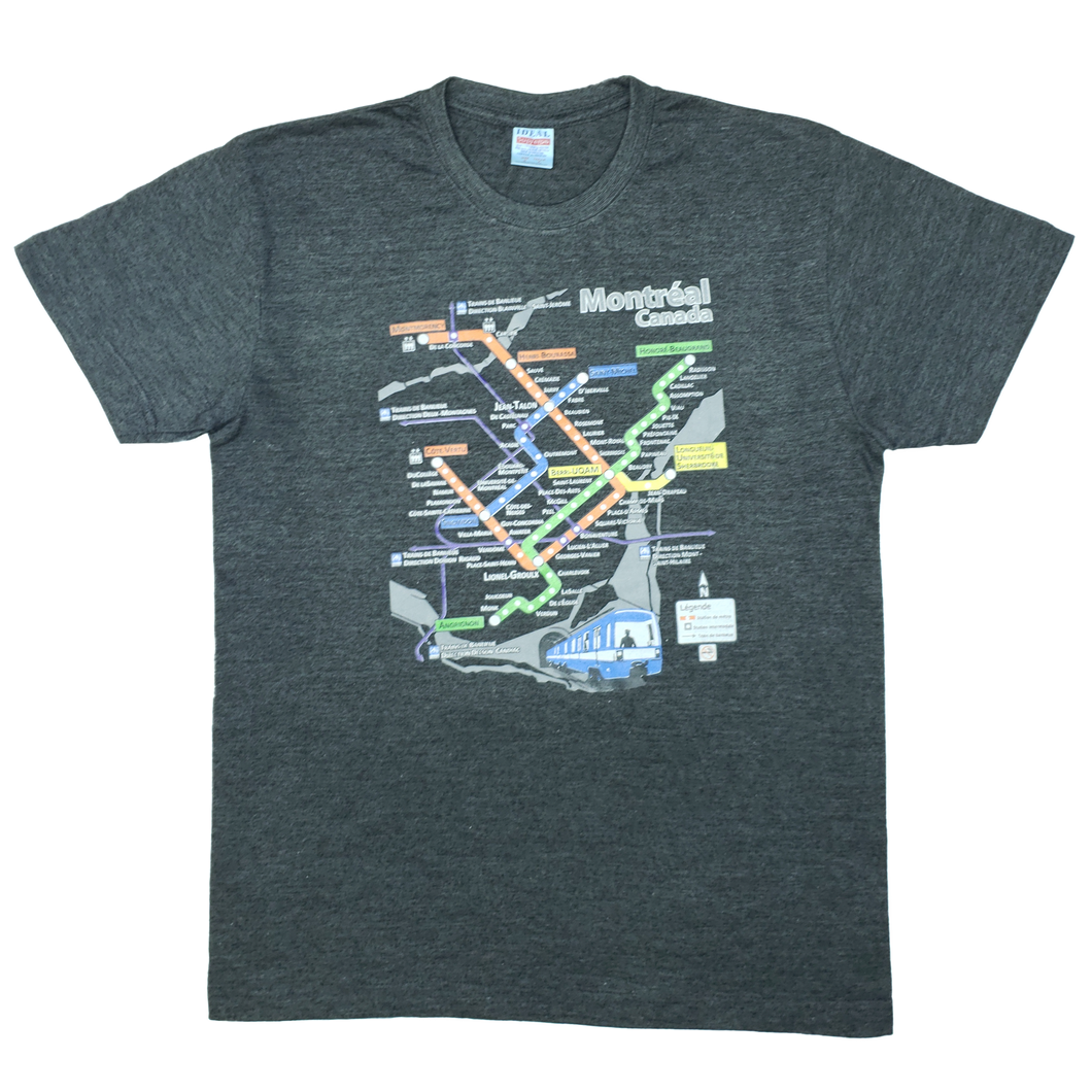 Copy of Montreal metro line T-Shirt grey - Adult / Unisex