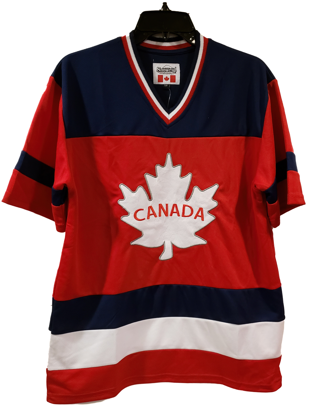 Jersey Red White with Maple Leaf